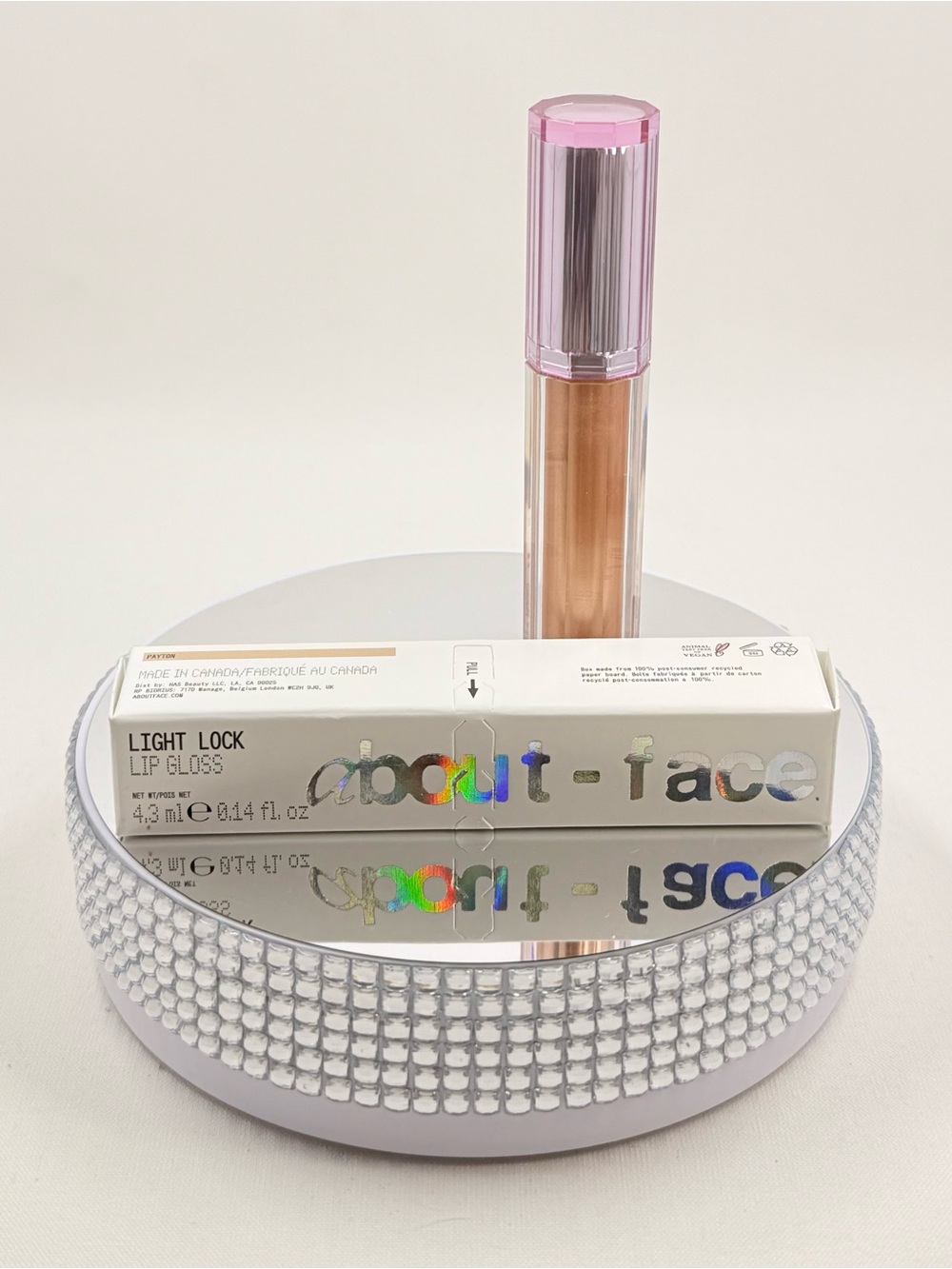 About Face Light Lock Lip Gloss – Full size shade  Payton BNIB .14 fl oz